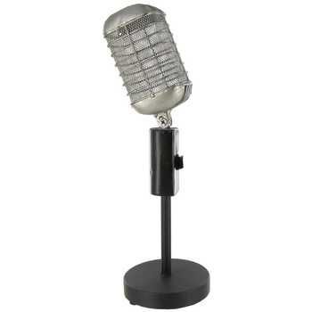 Vintage microphone art display